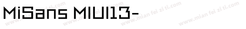 MiSans MIUI13字体转换